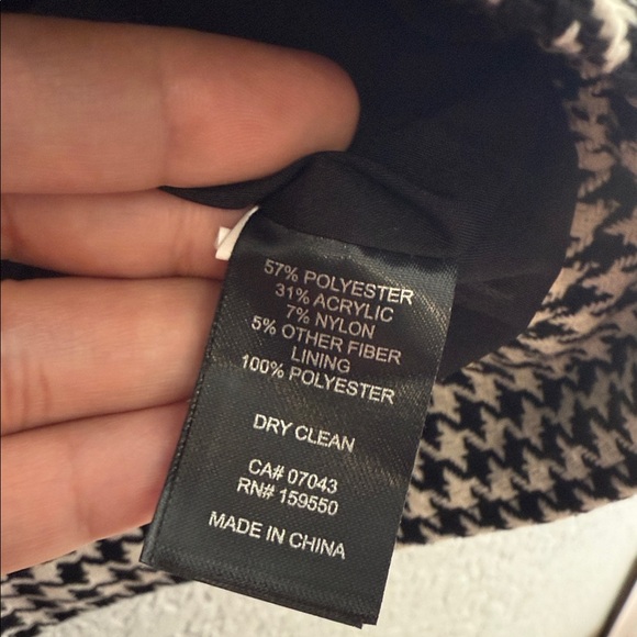 House of Harlow 1960 Monochrome Houndstooth Blazer - Picture 4 of 4